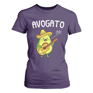 Funny Avocado Cat Avogato T Shirt For Women Cinco De Mayo Mexican TS11 Purple Print Your Wear