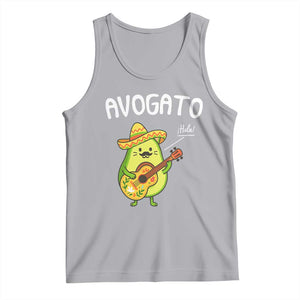 Funny Avocado Cat Avogato Tank Top Cinco De Mayo Mexican TS11 Athletic Heather Print Your Wear