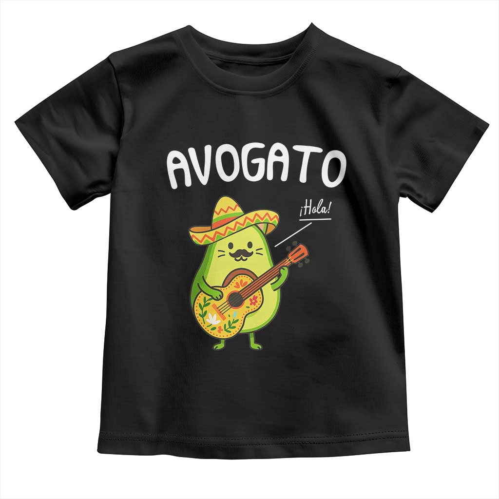 Funny Avocado Cat Avogato Toddler T Shirt Cinco De Mayo Mexican TS11 Black Print Your Wear