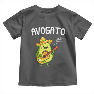 Funny Avocado Cat Avogato Toddler T Shirt Cinco De Mayo Mexican TS11 Dark Heather Print Your Wear