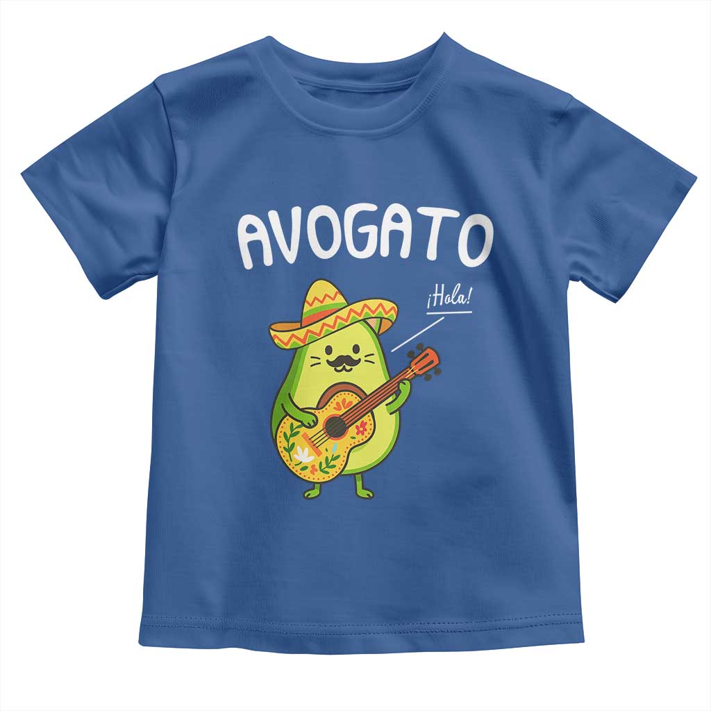 Funny Avocado Cat Avogato Toddler T Shirt Cinco De Mayo Mexican TS11 Royal Blue Print Your Wear