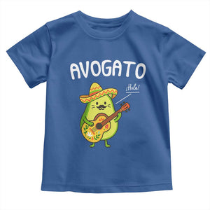 Funny Avocado Cat Avogato Toddler T Shirt Cinco De Mayo Mexican TS11 Royal Blue Print Your Wear