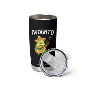 Funny Avocado Cat Avogato Tumbler Cup Cinco De Mayo Mexican TS11 Print Your Wear