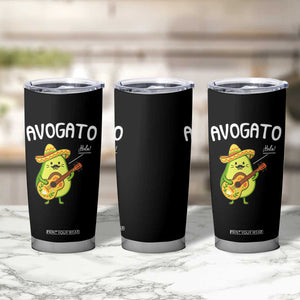 Funny Avocado Cat Avogato Tumbler Cup Cinco De Mayo Mexican TS11 Print Your Wear