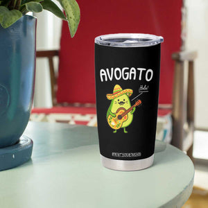 Funny Avocado Cat Avogato Tumbler Cup Cinco De Mayo Mexican TS11 Print Your Wear