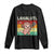 Funny Axolotl Lacrosse LAX Laxalotl Long Sleeve Shirt Lacrosse Player Retro Vintage TS11 Black Print Your Wear