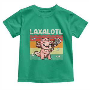 Funny Axolotl Lacrosse LAX Laxalotl Toddler T Shirt Lacrosse Player Retro Vintage TS11 Irish Green Print Your Wear