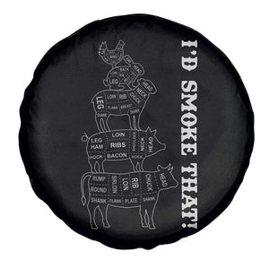 Funny BBQ Spare Tire Cover I'd Smoke That TS10 Print Your Wear