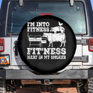 Funny BBQ Spare Tire Cover Meat Smoking Barbeque Griller Grilling Gifts TS10 No hole Black Print Your Wear