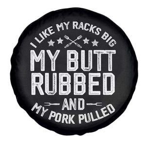 Funny BBQ Spare Tire Cover Pork Rub Smoking Meat Smoker Hilarious Grill Chef Grilling Gift TS10 Print Your Wear