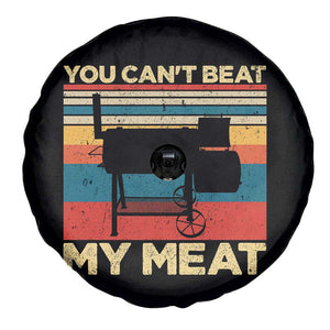 Funny BBQ Spare Tire Cover You Can't Beat My Meat Dad Grill Gift TS10 Print Your Wear