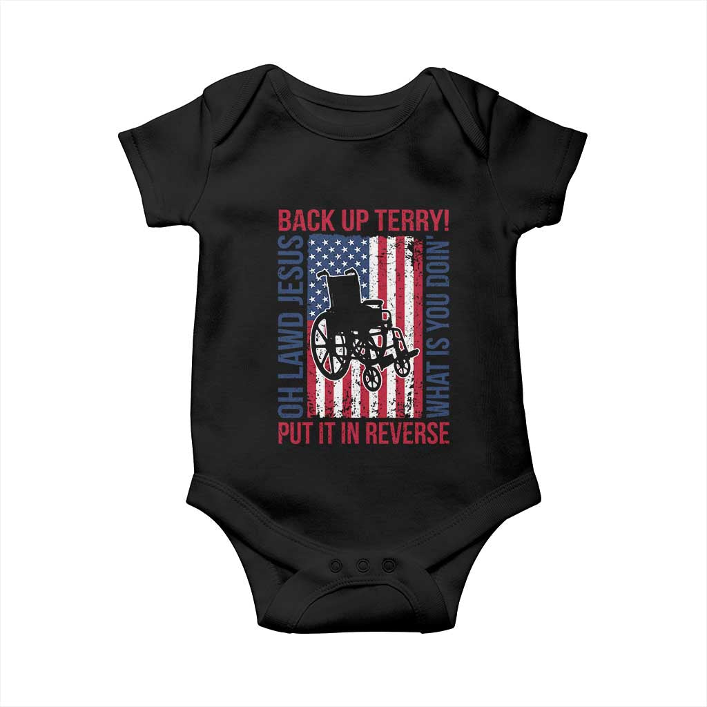 Funny Back Up Terry Put It In Reverse Baby Onesie Oh Lawd Jesus What Is You Doin TS11 Black Print Your Wear