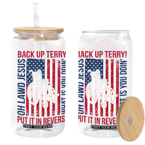 Funny Back Up Terry Put It In Reverse Glass Can Oh Lawd Jesus What Is You Doin TS11 Black Print Your Wear