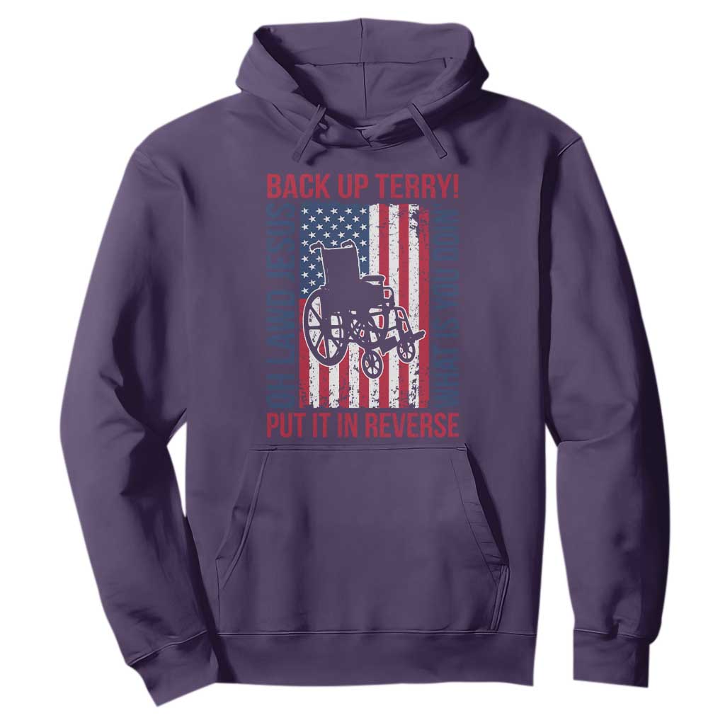 Funny Back Up Terry Put It In Reverse Hoodie Oh Lawd Jesus What Is You Doin TS11 Purple Print Your Wear