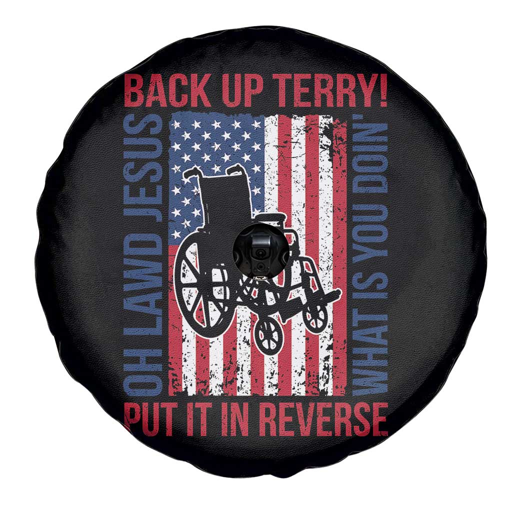 Funny Back Up Terry Put It In Reverse Spare Tire Cover Oh Lawd Jesus What Is You Doin TS11 Print Your Wear
