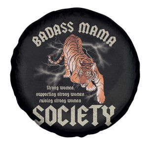 Funny Badass Mama Society Spare Tire Cover Vintage Tiger Mother's Day TS11 Print Your Wear