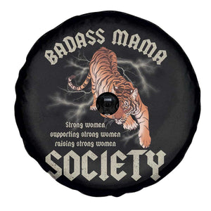 Funny Badass Mama Society Spare Tire Cover Vintage Tiger Mother's Day TS11 Print Your Wear