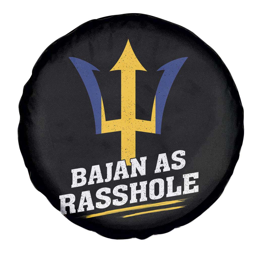 Funny Bajan As Rasshole Spare Tire Cover Barbados Tridents TS11 Print Your Wear
