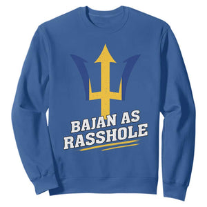 Funny Bajan As Rasshole Sweatshirt Barbados Tridents TS11 Royal Blue Print Your Wear