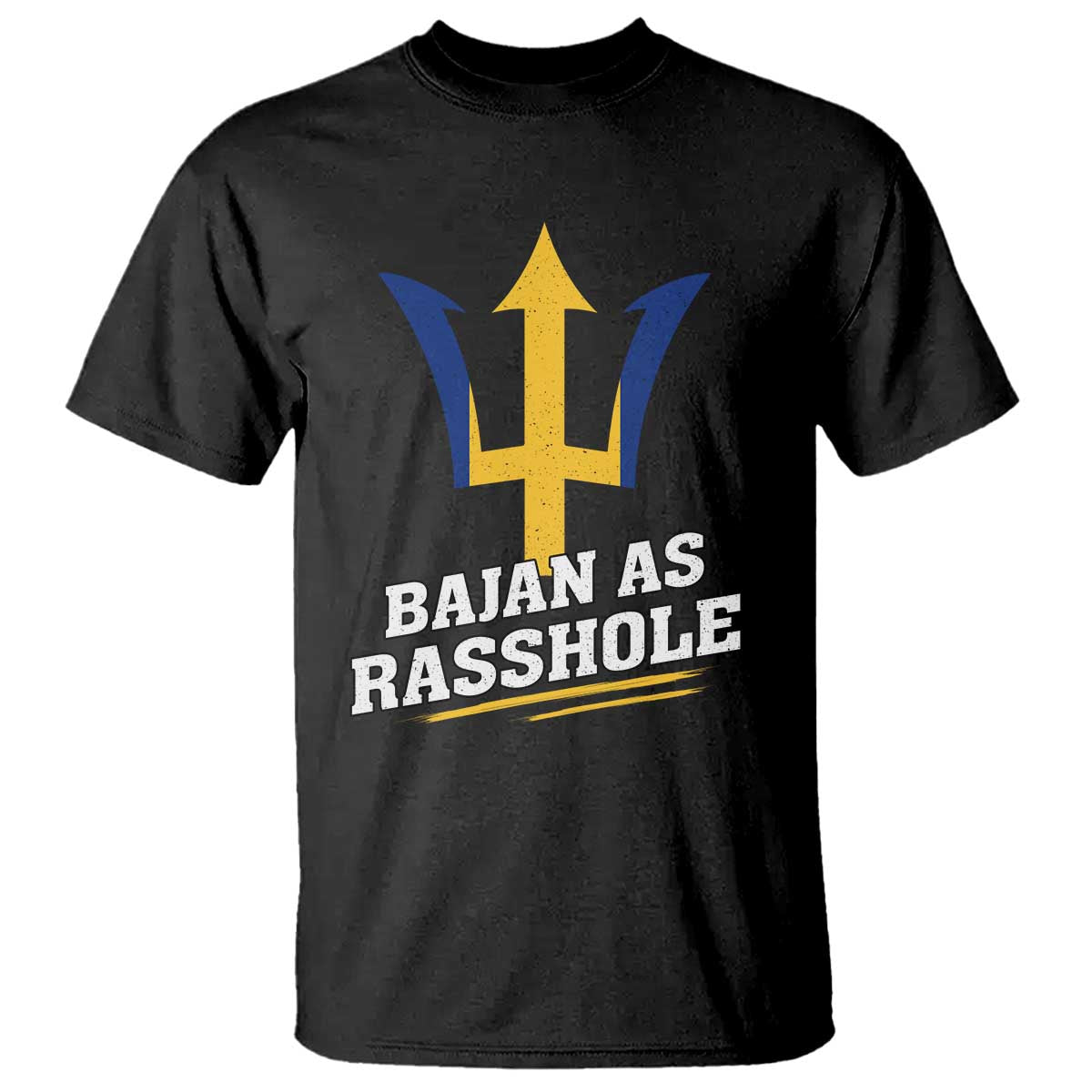 Funny Bajan As Rasshole T Shirt Barbados Tridents TS11 Black Print Your Wear