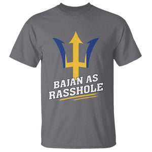 Funny Bajan As Rasshole T Shirt Barbados Tridents TS11 Charcoal Print Your Wear