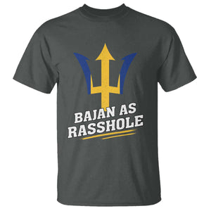 Funny Bajan As Rasshole T Shirt Barbados Tridents TS11 Dark Heather Print Your Wear