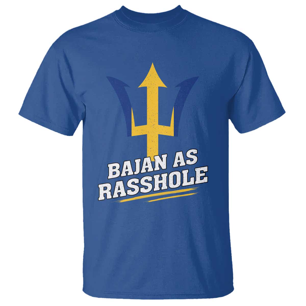 Funny Bajan As Rasshole T Shirt Barbados Tridents TS11 Royal Blue Print Your Wear