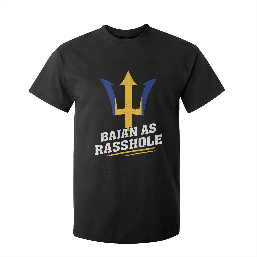 Funny Bajan As Rasshole T Shirt For Kid Barbados Tridents TS11 Black Print Your Wear