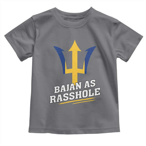 Funny Bajan As Rasshole Toddler T Shirt Barbados Tridents TS11 Charcoal Print Your Wear
