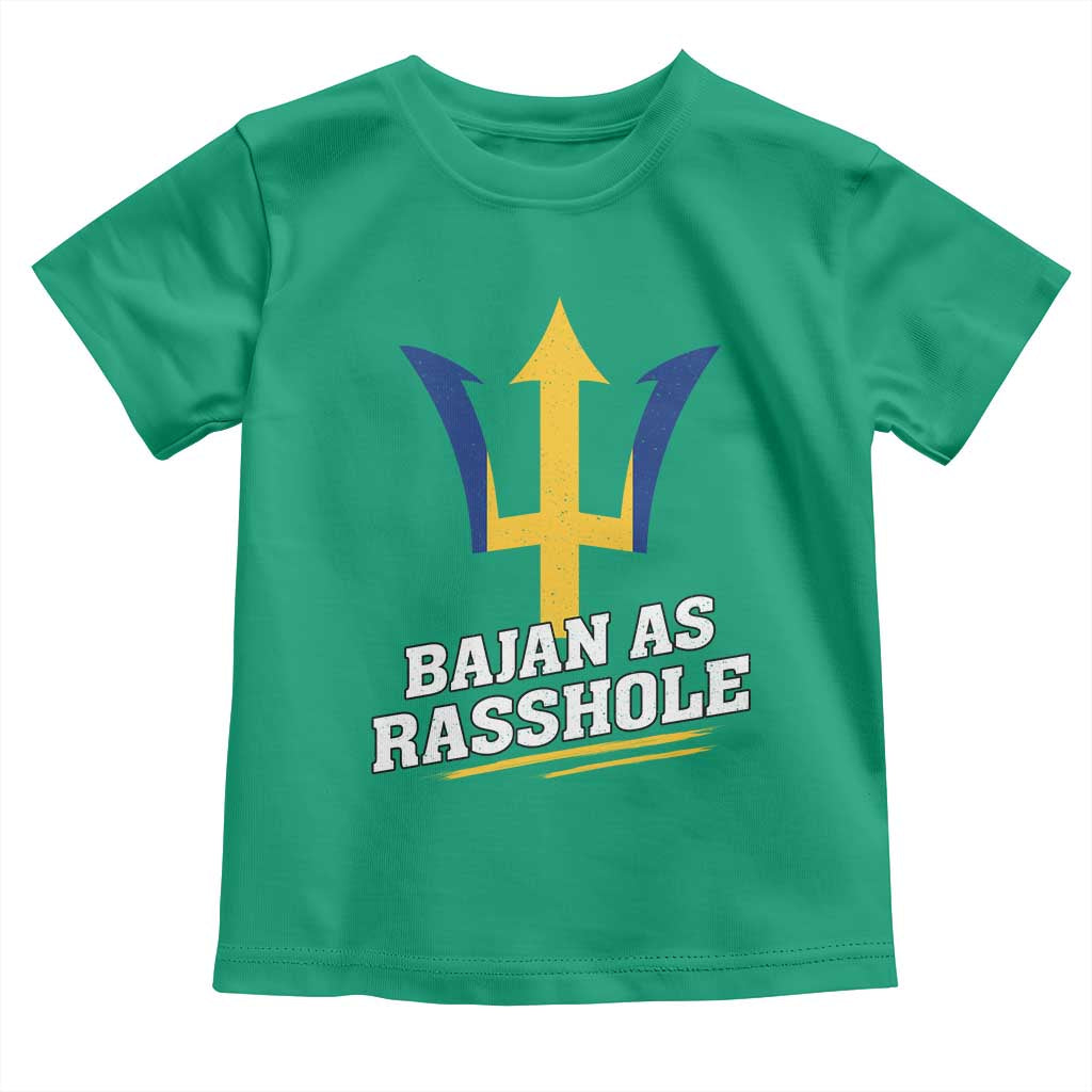 Funny Bajan As Rasshole Toddler T Shirt Barbados Tridents TS11 Irish Green Print Your Wear