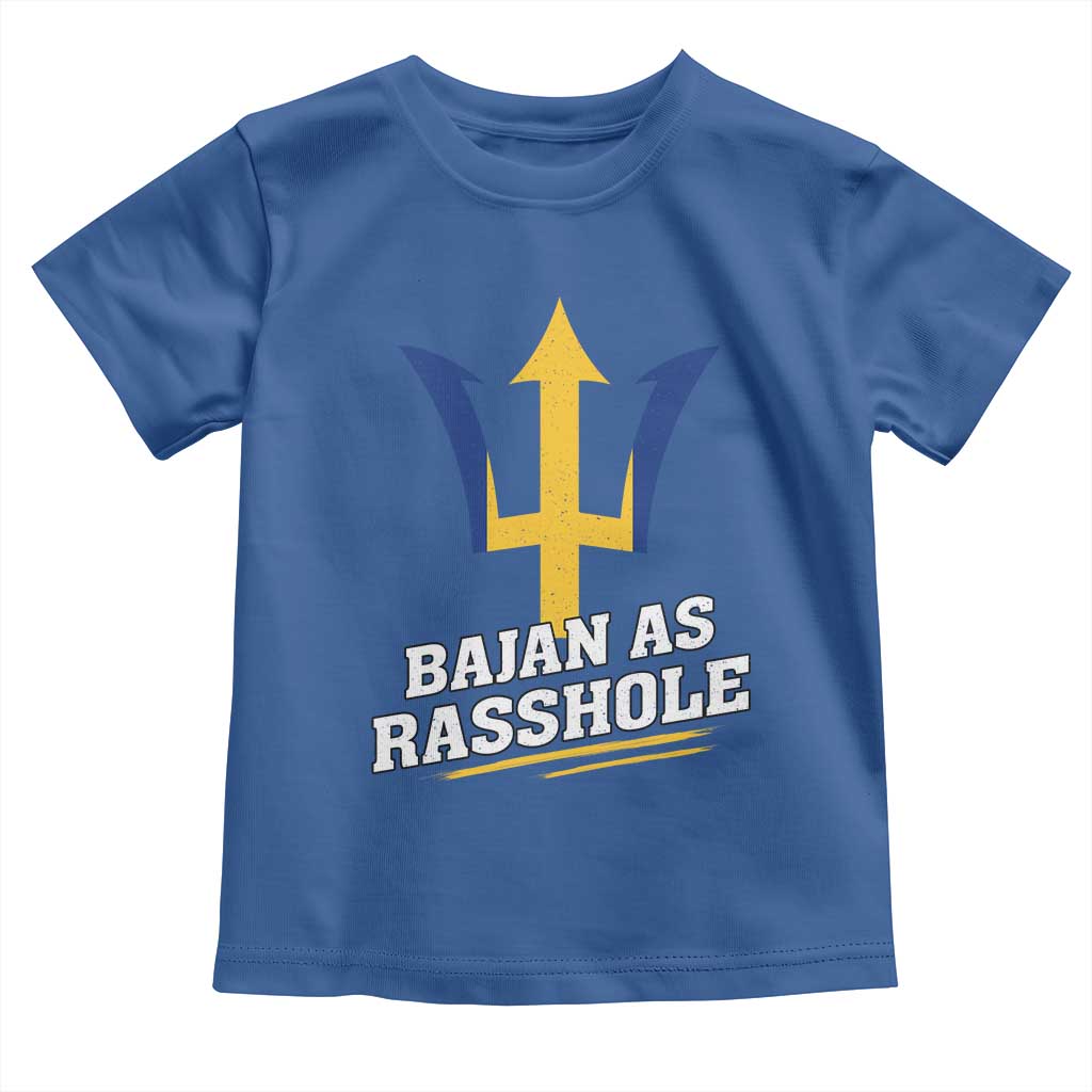 Funny Bajan As Rasshole Toddler T Shirt Barbados Tridents TS11 Royal Blue Print Your Wear