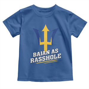 Funny Bajan As Rasshole Toddler T Shirt Barbados Tridents TS11 Royal Blue Print Your Wear