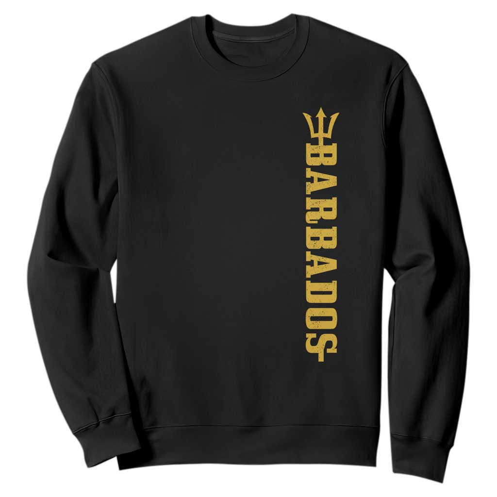Funny Bajan Pride Barbados Trident Sweatshirt TS11 Black Print Your Wear
