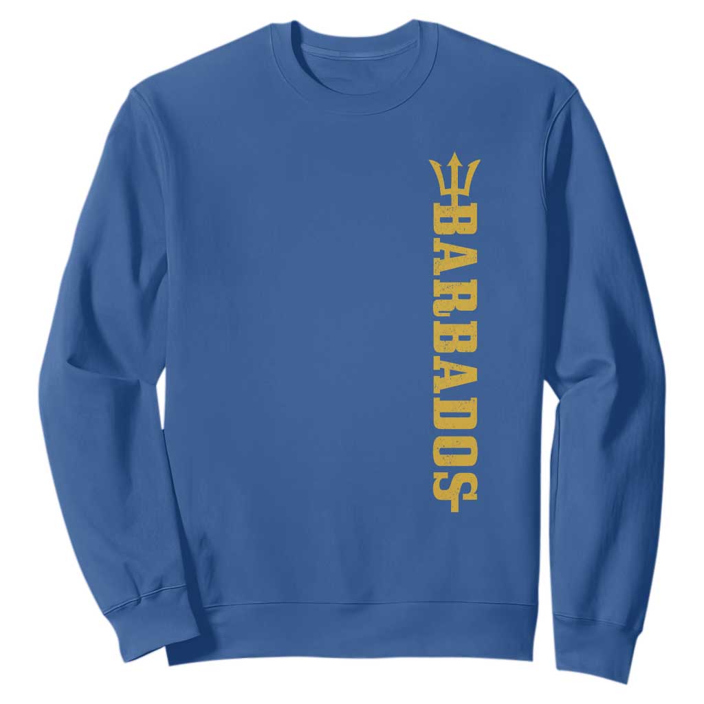 Funny Bajan Pride Barbados Trident Sweatshirt TS11 Royal Blue Print Your Wear