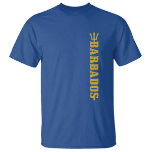 Funny Bajan Pride Barbados Trident T Shirt TS11 Royal Blue Print Your Wear