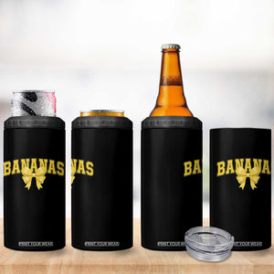 Funny Bananas Coquette Bow Baseball Player 4 in 1 Can Cooler Tumbler TS11 Print Your Wear