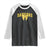 Funny Bananas Coquette Bow Baseball Player Raglan Shirt TS11 Black White Print Your Wear