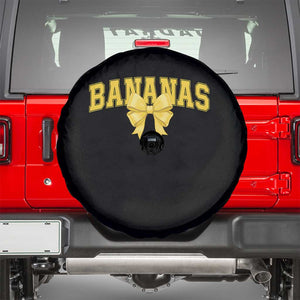 Funny Bananas Coquette Bow Baseball Player Spare Tire Cover TS11 Black Print Your Wear