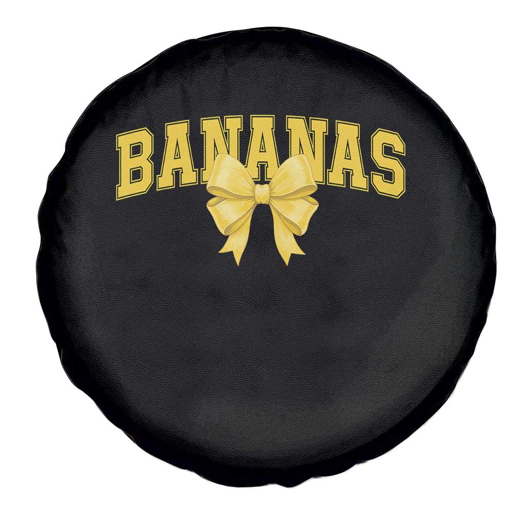 Funny Bananas Coquette Bow Baseball Player Spare Tire Cover TS11 Print Your Wear