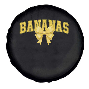 Funny Bananas Coquette Bow Baseball Player Spare Tire Cover TS11 Print Your Wear
