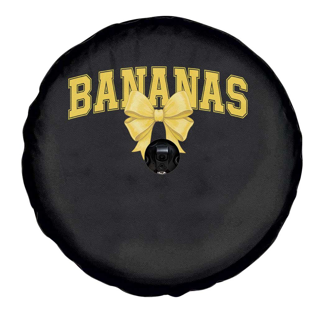 Funny Bananas Coquette Bow Baseball Player Spare Tire Cover TS11 Print Your Wear