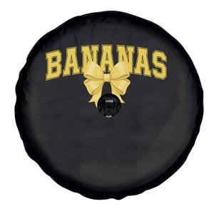 Funny Bananas Coquette Bow Baseball Player Spare Tire Cover TS11 Print Your Wear