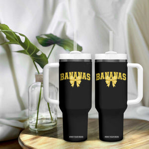 Funny Bananas Coquette Bow Baseball Player Tumbler With Handle TS11 Print Your Wear