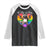 Funny Be Gay Do Crime Raglan Shirt LGBTQ Pride Gay Racoon Rainbow TS11 Black White Print Your Wear