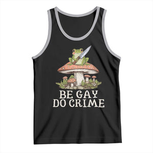 Funny Be Gay Do Crime Tank Top LGBTQ Pride Gay Frog TS11 Black Athletic Heather Print Your Wear