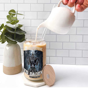 Funny Be Respectful To Daddy Glass Can Alpha Werewolf Wolf Meme TS11 Print Your Wear