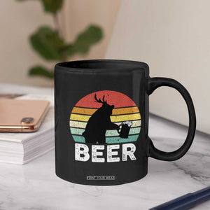 Funny Bear Deer Coffee Mug Vintage Retro Beer Mug TS11 Print Your Wear