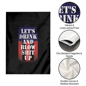 Funny Beer American Flag 4th of July Garden Flag Merica Drinking USA TS10 Print Your Wear