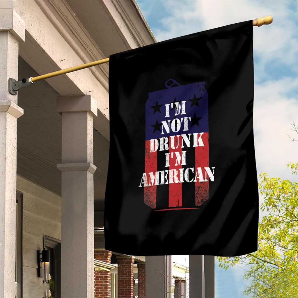 Funny Beer American Flag 4th of July Garden Flag Not Drunk I am American Merica USA TS10 Print Your Wear