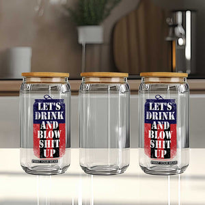 Funny Beer American Flag 4th of July Glass Can Merica Drinking USA TS10 Print Your Wear